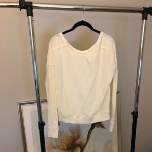 Cream Free People Sweater